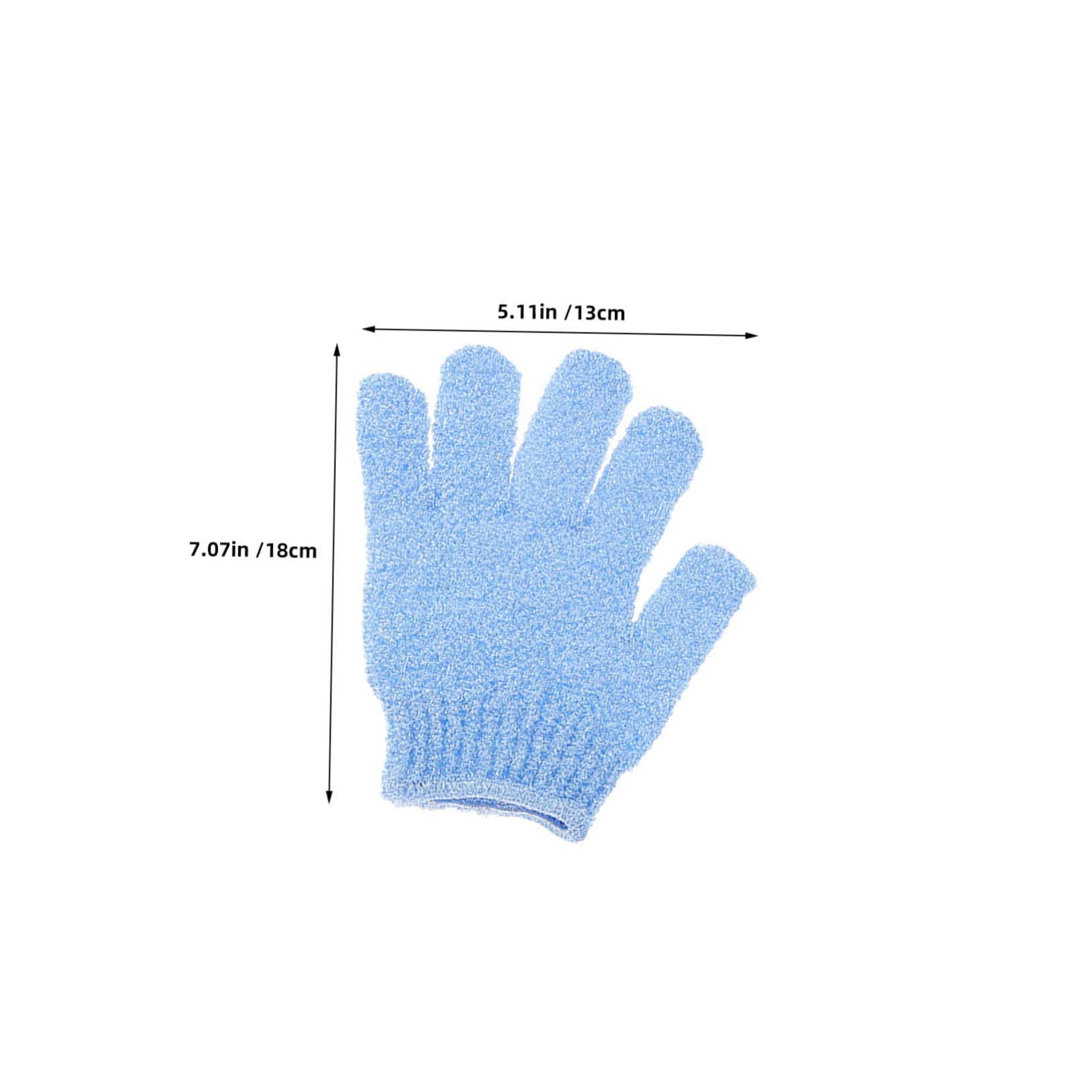 Guantes de Baño Exfoliantes de Nailon de Cinco Dedos, 16 Pares