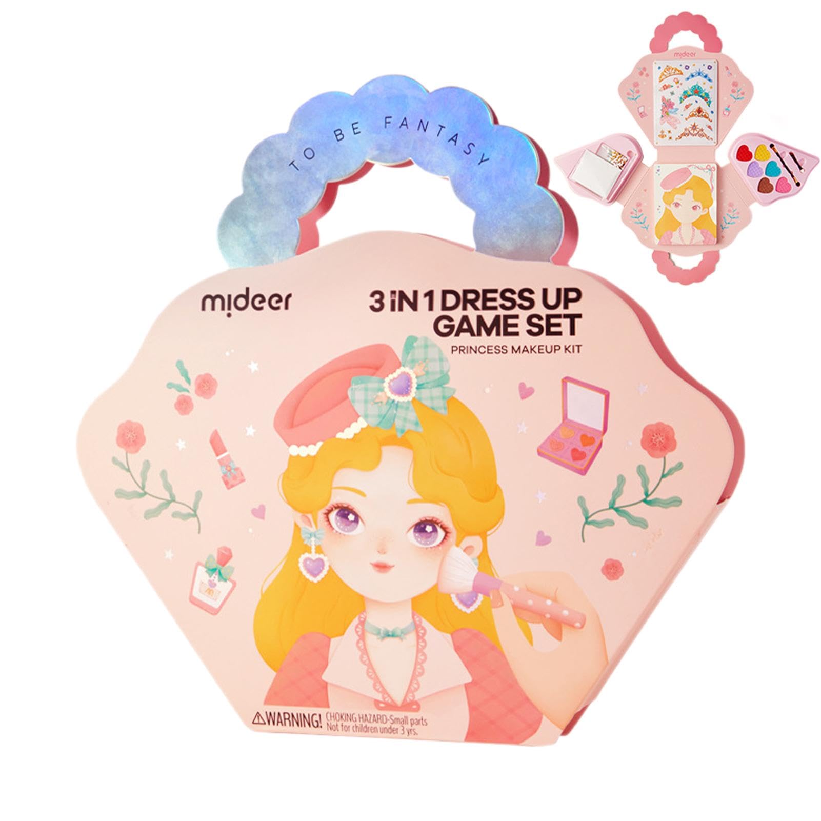 Make Up On Paper | Princess Dress Up Game | Paper Makeup Girls Toy Kit | Creative Princess Makeup Dress Up Game Set | Paper Makeup Toy Set | Sticker Activity Book For Kids