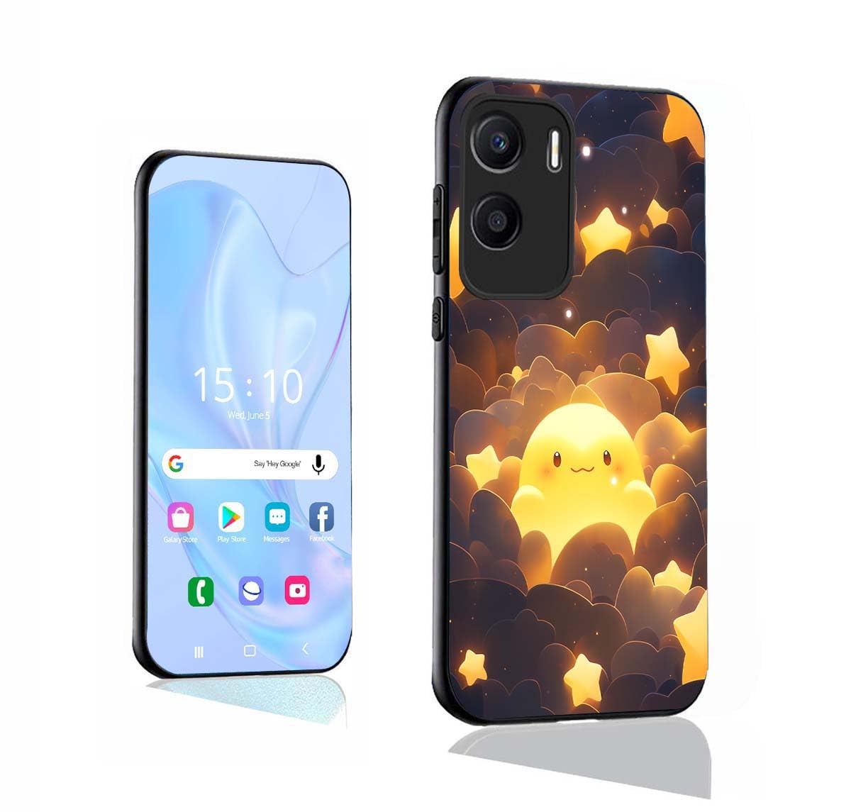 GOKEN Cover Libro per Oppo A80 5G - Custodia Calamita Portafoglio in Pelle Sintetica con Silicone Antiurto, Slots per Carte e Flip Supporto -Nero