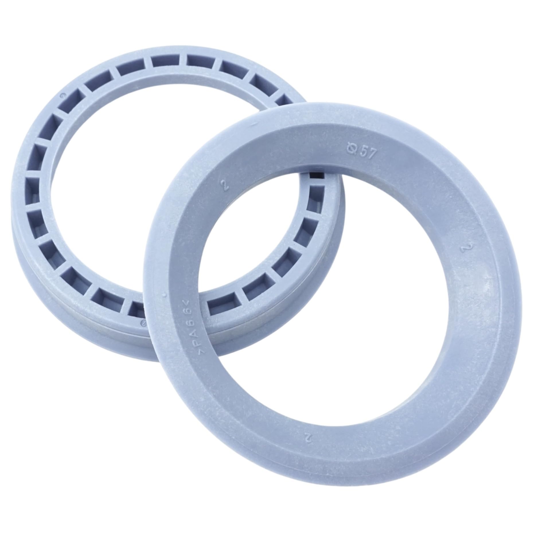 RONAL Lot de 4 anneaux de centrage 76,0-57 compatibles avec jantes Ronal 76.0 sur 57.0 Bleu pigeon