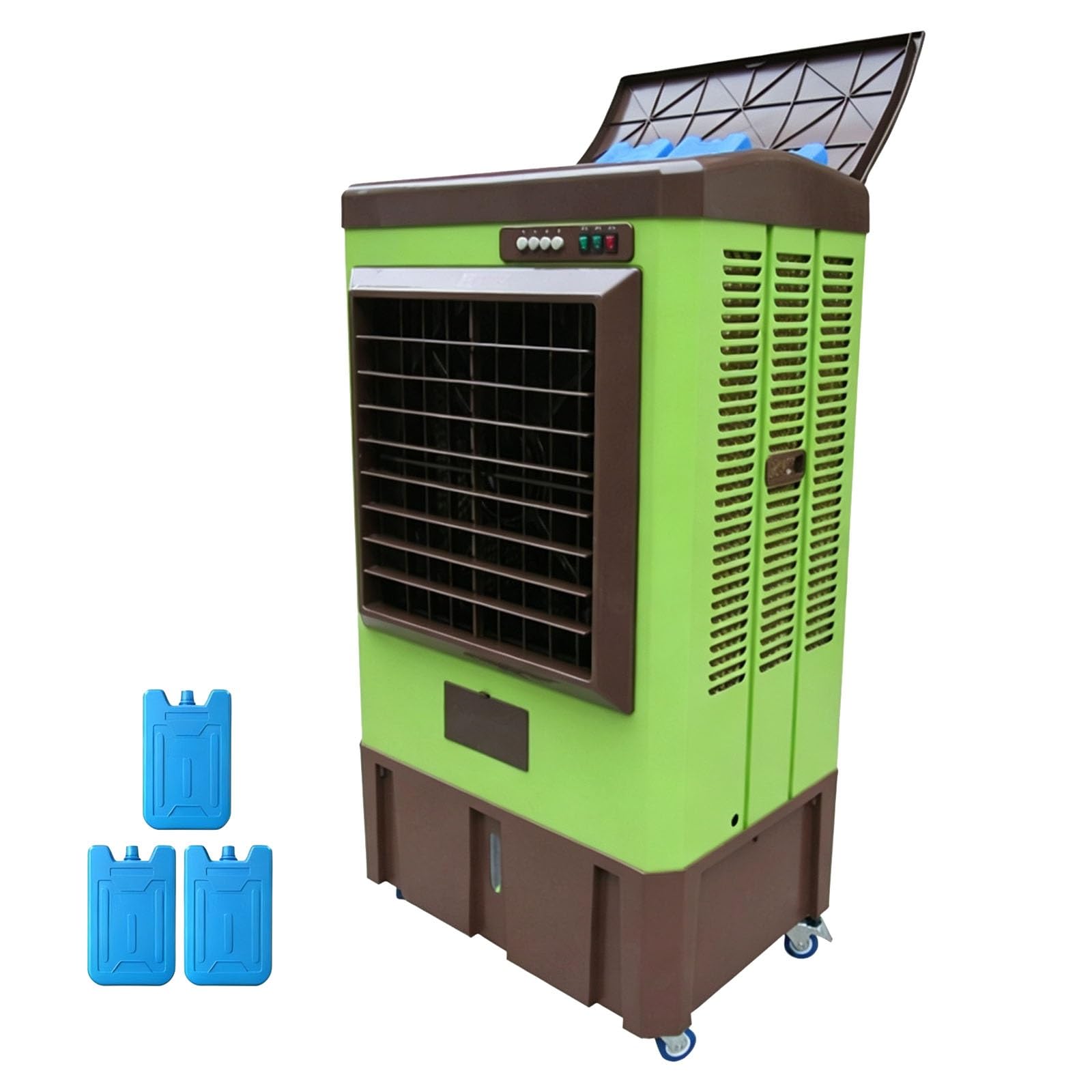 Evaporative Cooler, 200W, Button, 10.5 Gal Tank, Portable Swamp Cooler