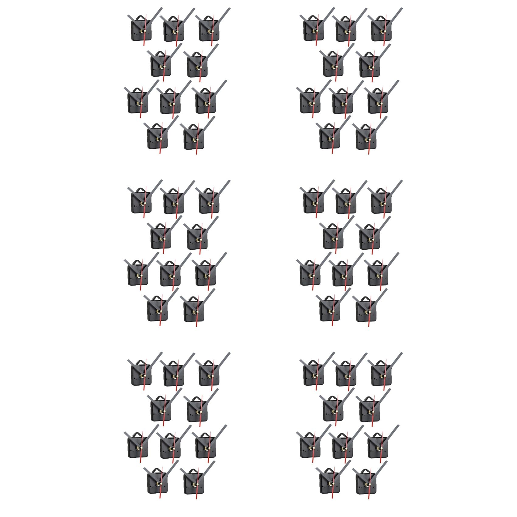 Vjsujehgy 60pcs DIY Clock Movement Mechanism Silent Quartz Wall DIY Clock Hands Kit Repair Replacement Tool Parts