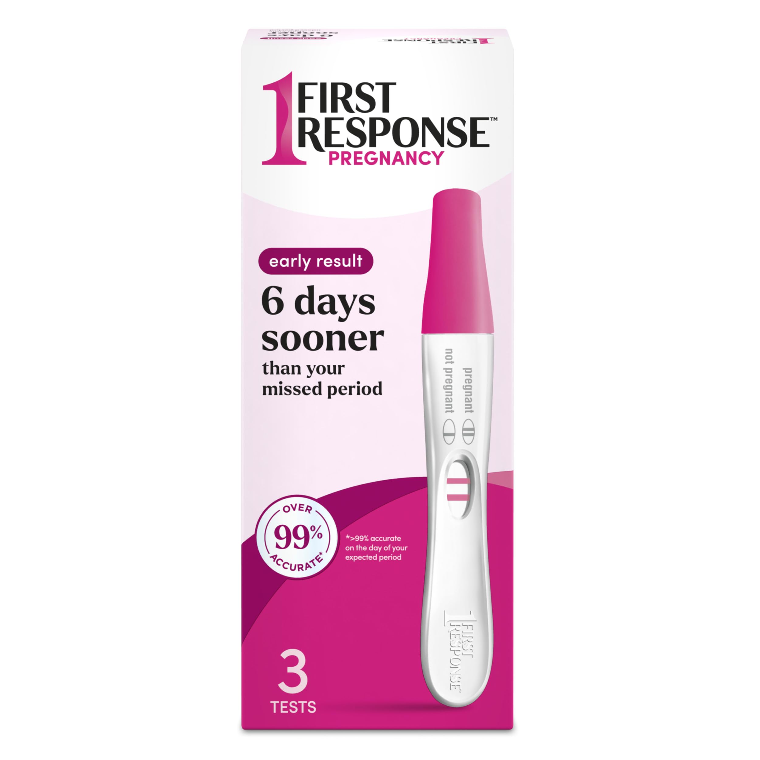 first response early result pregnancy test 3 countpack of 1packaging amp test design may vary
