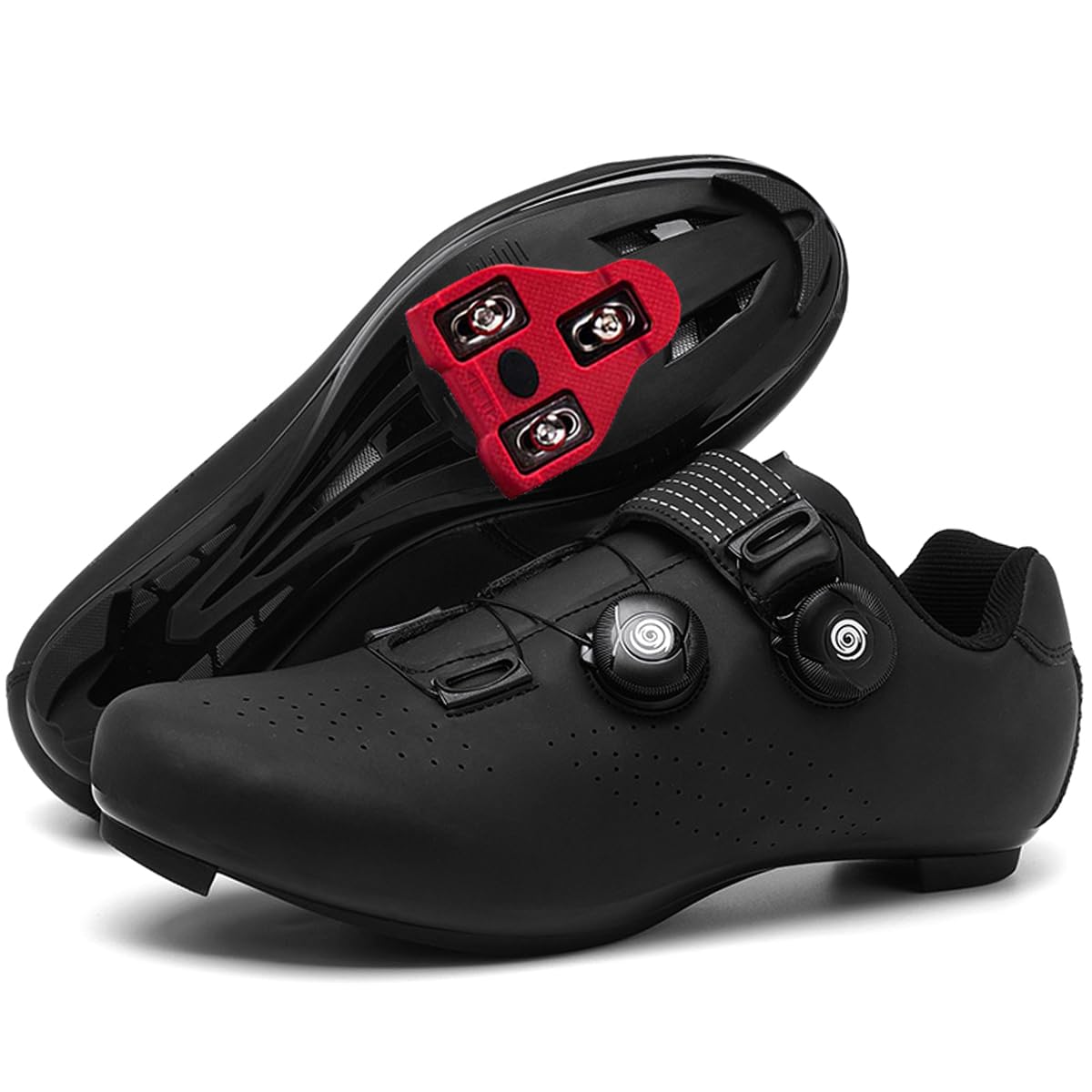 Zapatos de Ciclismo para Hombre Zapatilla Bicicleta de Carretera | Compatibles Peloton Look Delta System Profesionales, Unisex, Exteriores