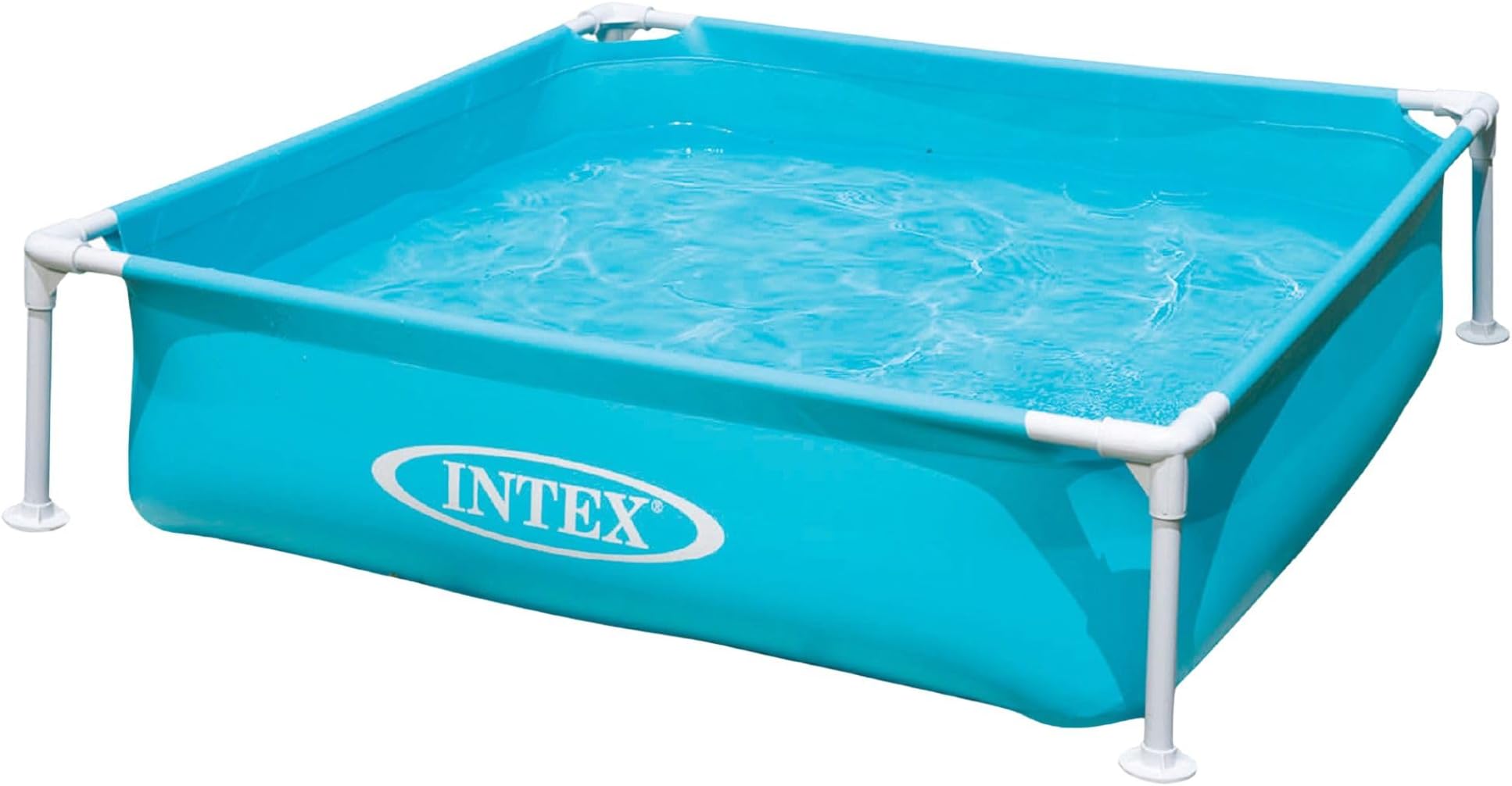4 Foot x 12 Inch Miniature Durable Vinyl Outdoor Above Ground Frame Kiddie Swimming and Teaching Baby Pool for Ages 3 and Up, Blue