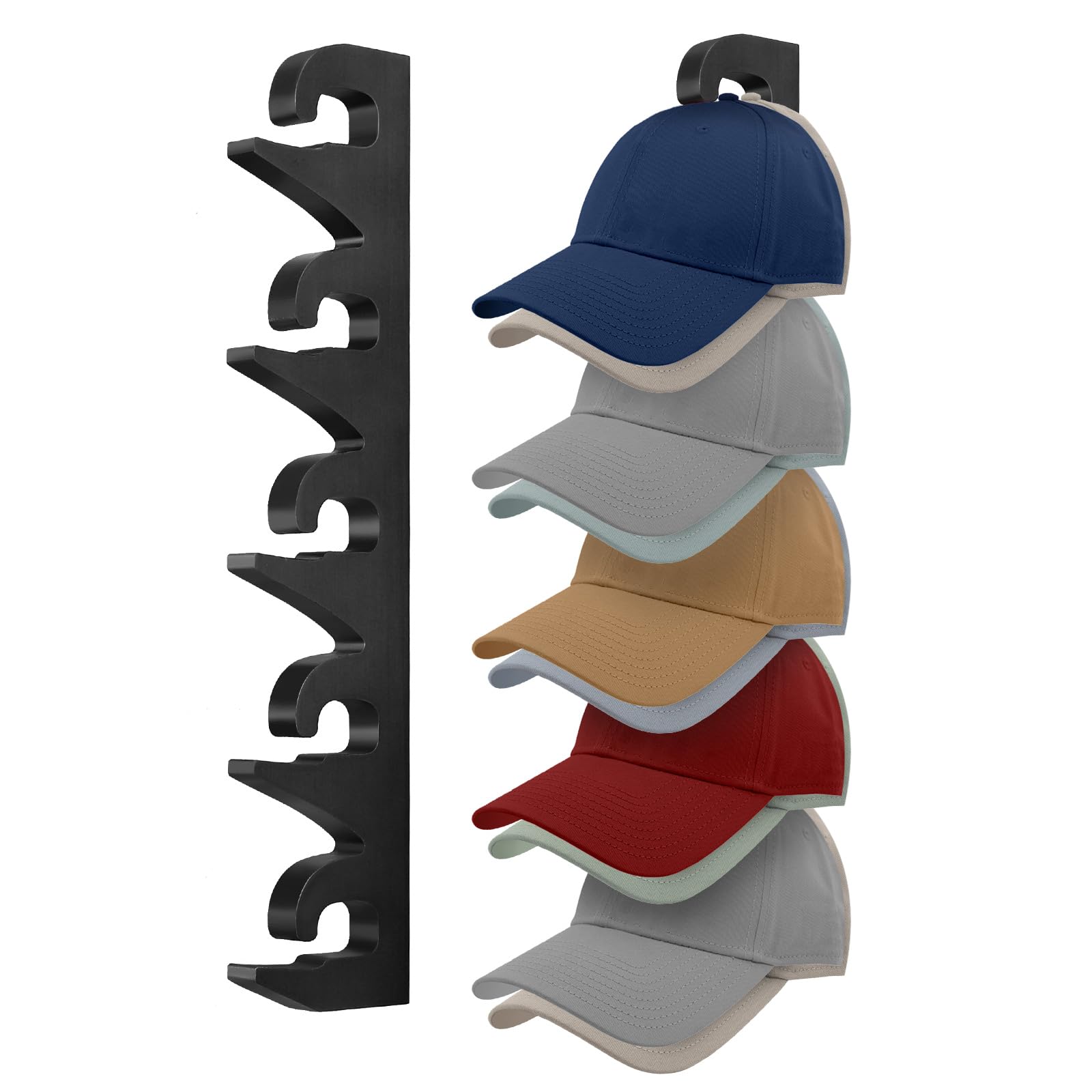 Amazon.com: Hat Rack Hat Organizer for Baseball Caps Wood Hat Storage ...