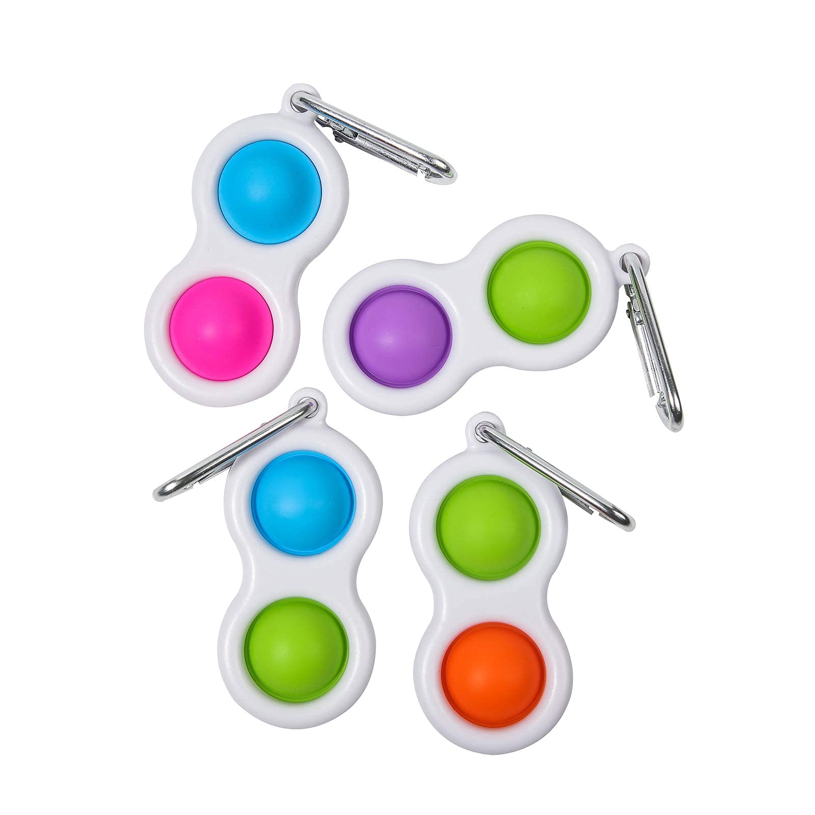 4 Pcs Simple Dimple Pop Mini Bubble Sensory Toy, Relief Anxiety Autism Early Educational Toy for Portable Handheld Fidget Toy