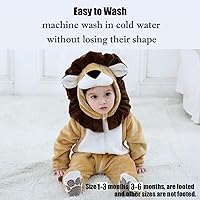 Vista 60 de Disfraz de bebé de Halloween para niños pequeños, rómper, mameluco para niños o niñas, ropa de animales, de 2 a 36 meses Dinosaurio rojo