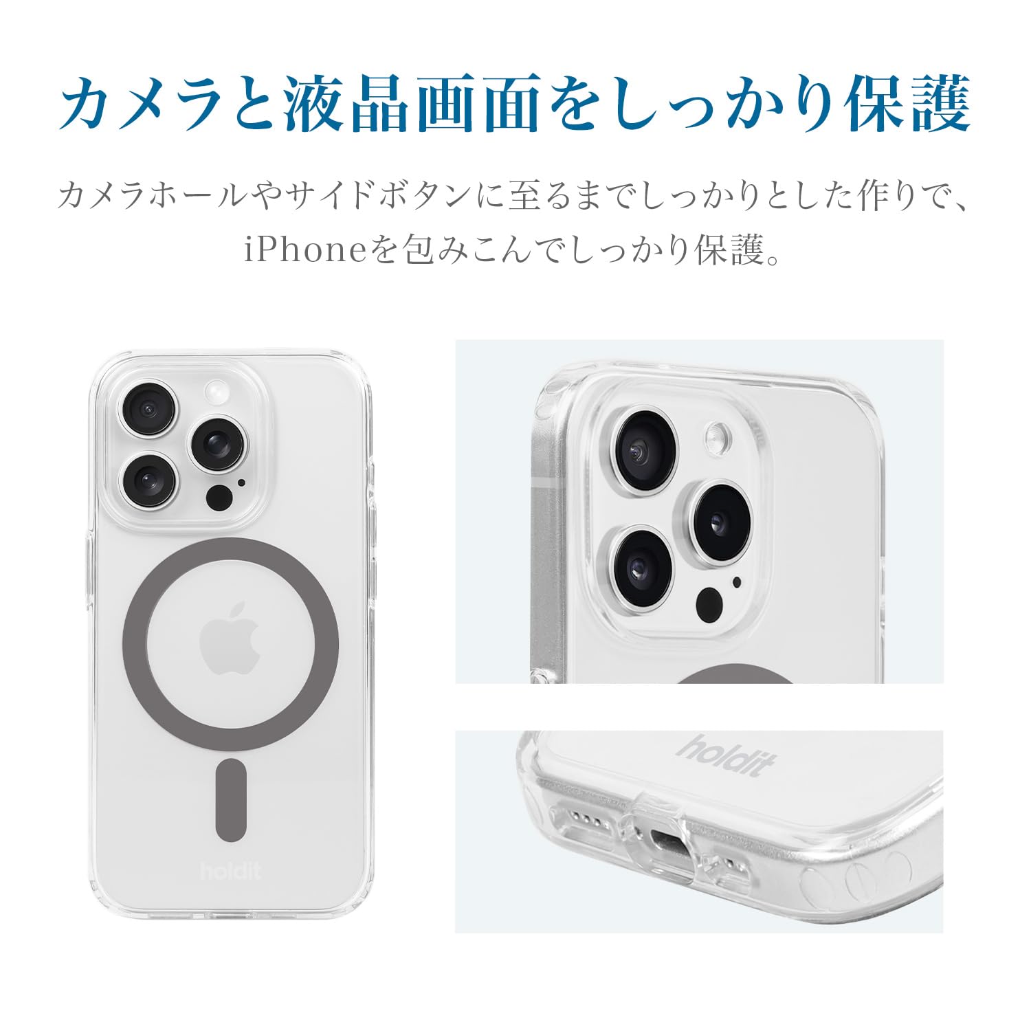 Amazon.co.jp: Holdit ブランド iPhone 15 Pro ケース MagSafe 対応 