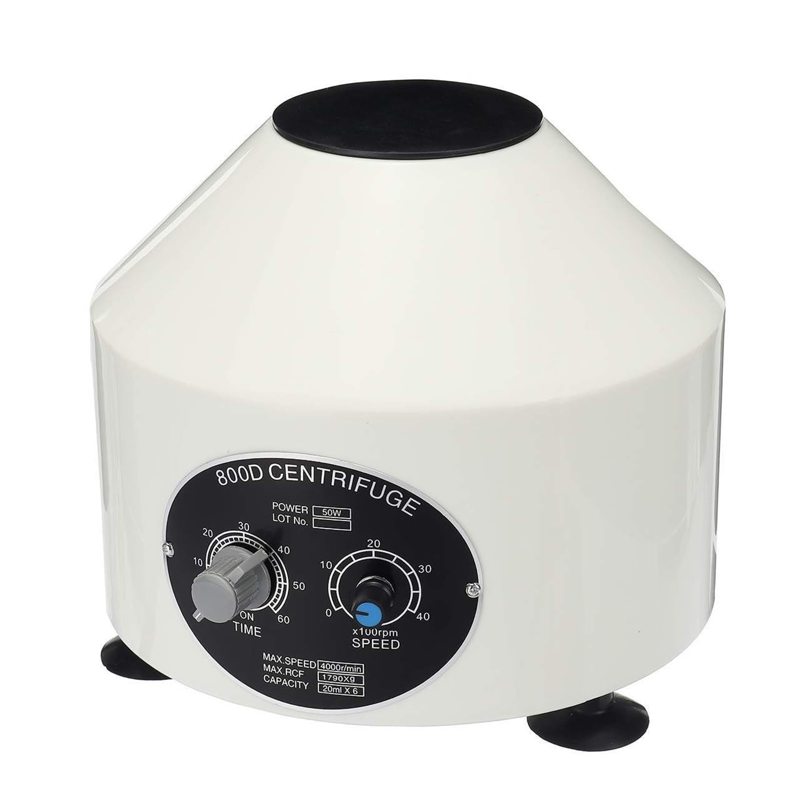 Centrifuge Machine, 800D Electric Laboratory Centrifuge Medical Practice Machine Supply PRP Serum 4000rpm 1760g 6pcs 20ml Centrifuge Tube