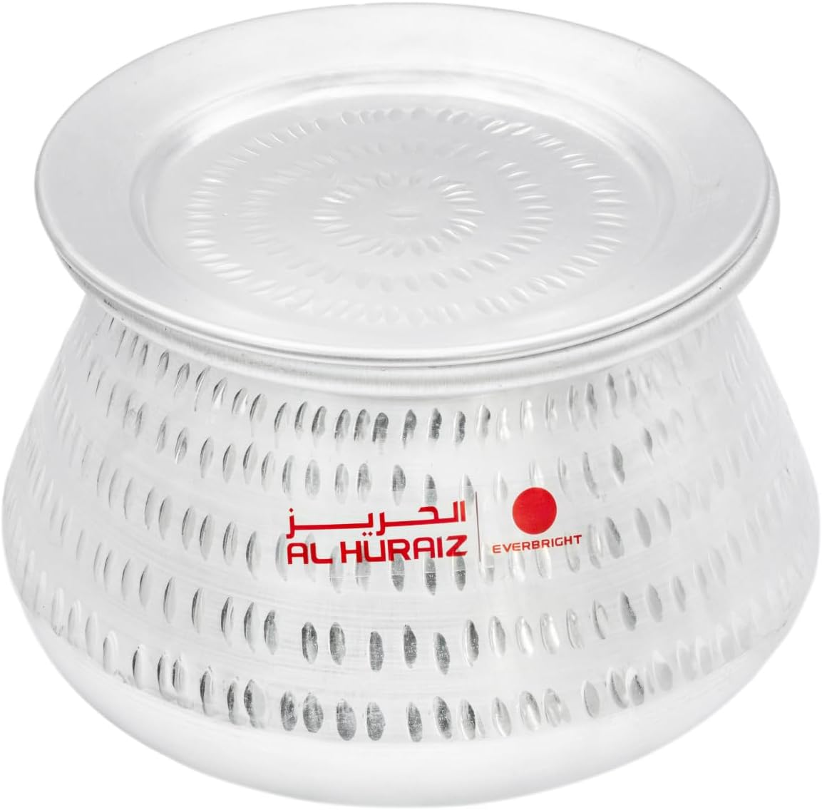 Everbright Aluminium Hammered Biryani Handi, Cooking Pot with Lid - Kitchen Heavy Duty Tapeli/Patila/Bhagona Cookware, 31 cm