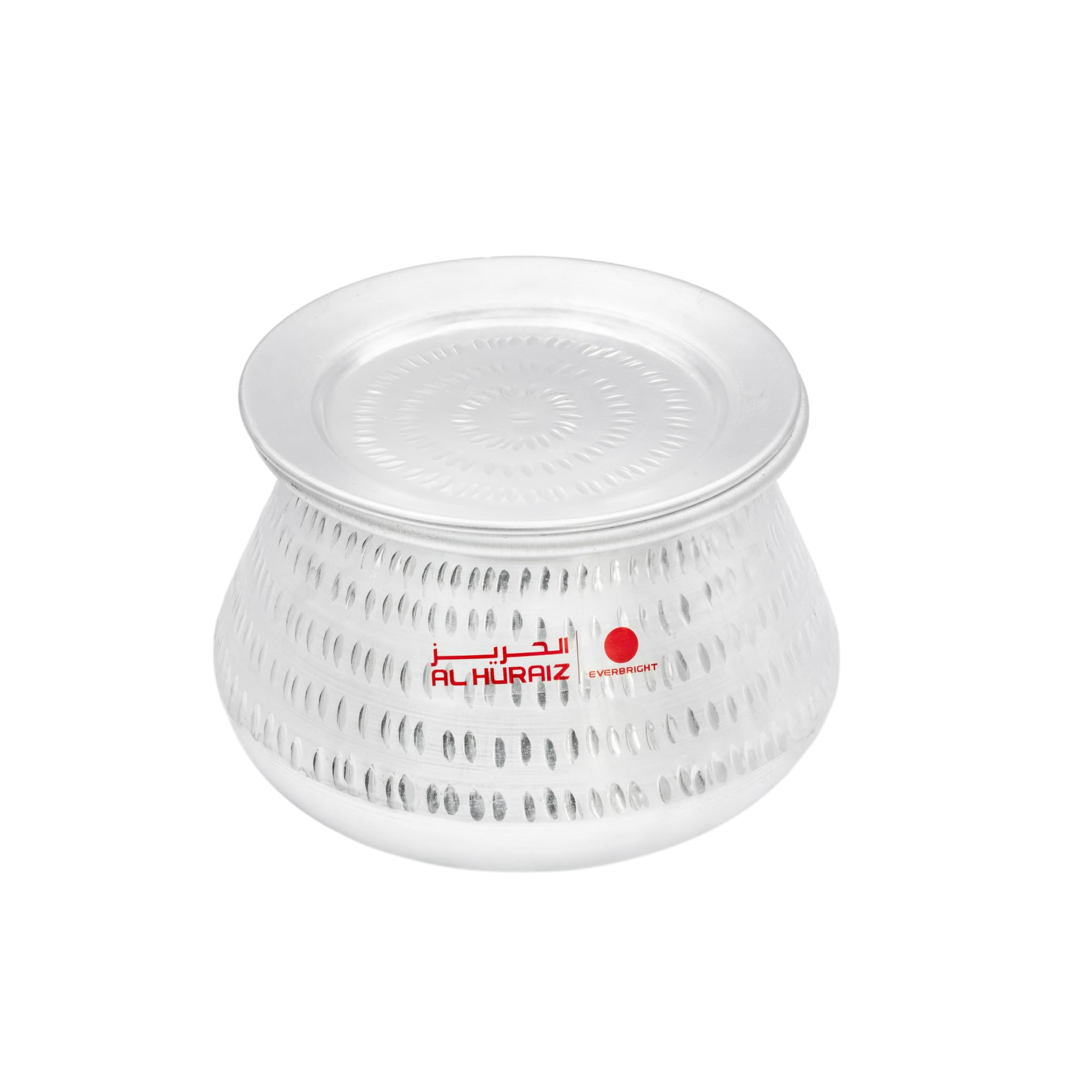 Everbright Aluminium Hammered Biryani Handi, Cooking Pot with Lid - Kitchen Heavy Duty Tapeli/Patila/Bhagona Cookware, 31 cm