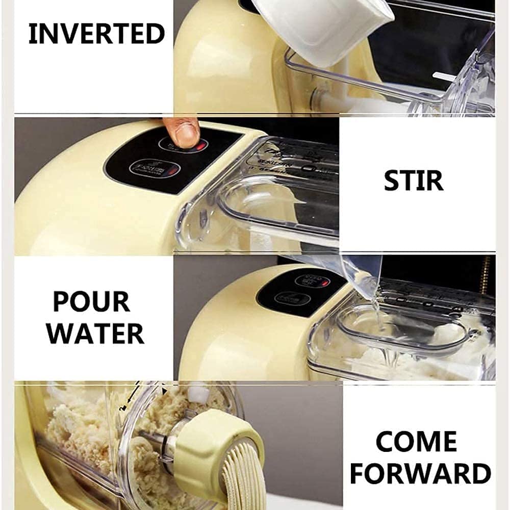 Máquina para hacer pasta Máquina para hacer pasta Juego de accesorios para rodillo y cortador de pasta Paquete plateado Prensa de fideos inteligente para el hogar Amasado a mano de imitación