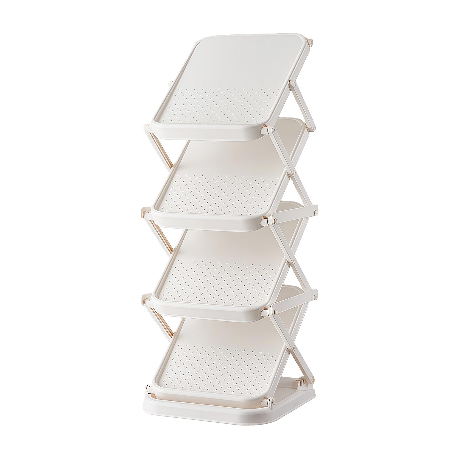 ZBIianxer Foldable Shoe Rack Space Saving Multi Layer Storage for Entryway Easy Assembly Entryway Shoe Rack