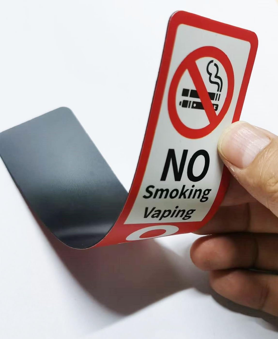 Magnetschild "No Smoking Oxygen In Use" – 2 Stück, Vinyl, Magnetisch, Für Türen & Schränke