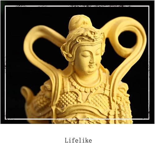 Vista 3 de Decoración de Feng Shui Wei Tuo, decoración de madera maciza Wei Tuo, adornos para el hogar y la oficina