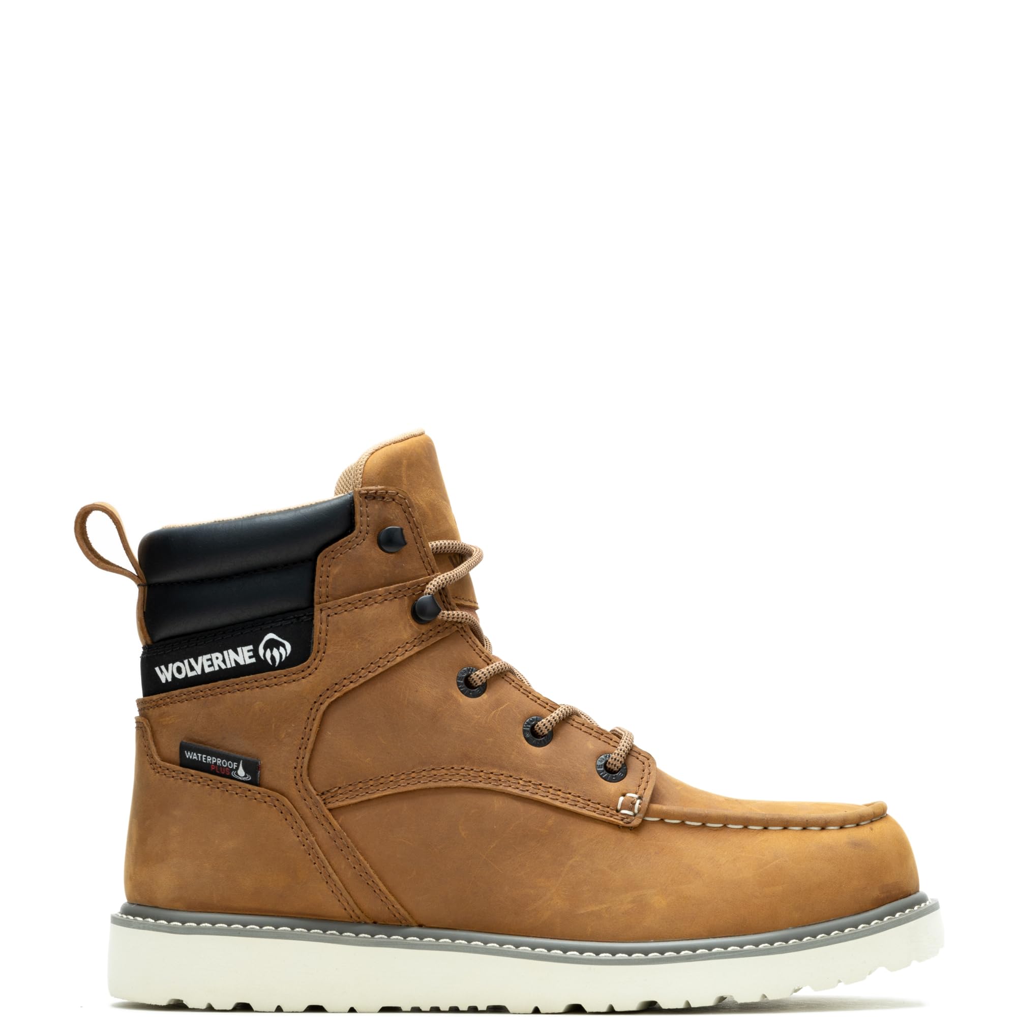 Wolverine Men's Trade Wedge 6" Moc Toe Steel Toe Construction Boot