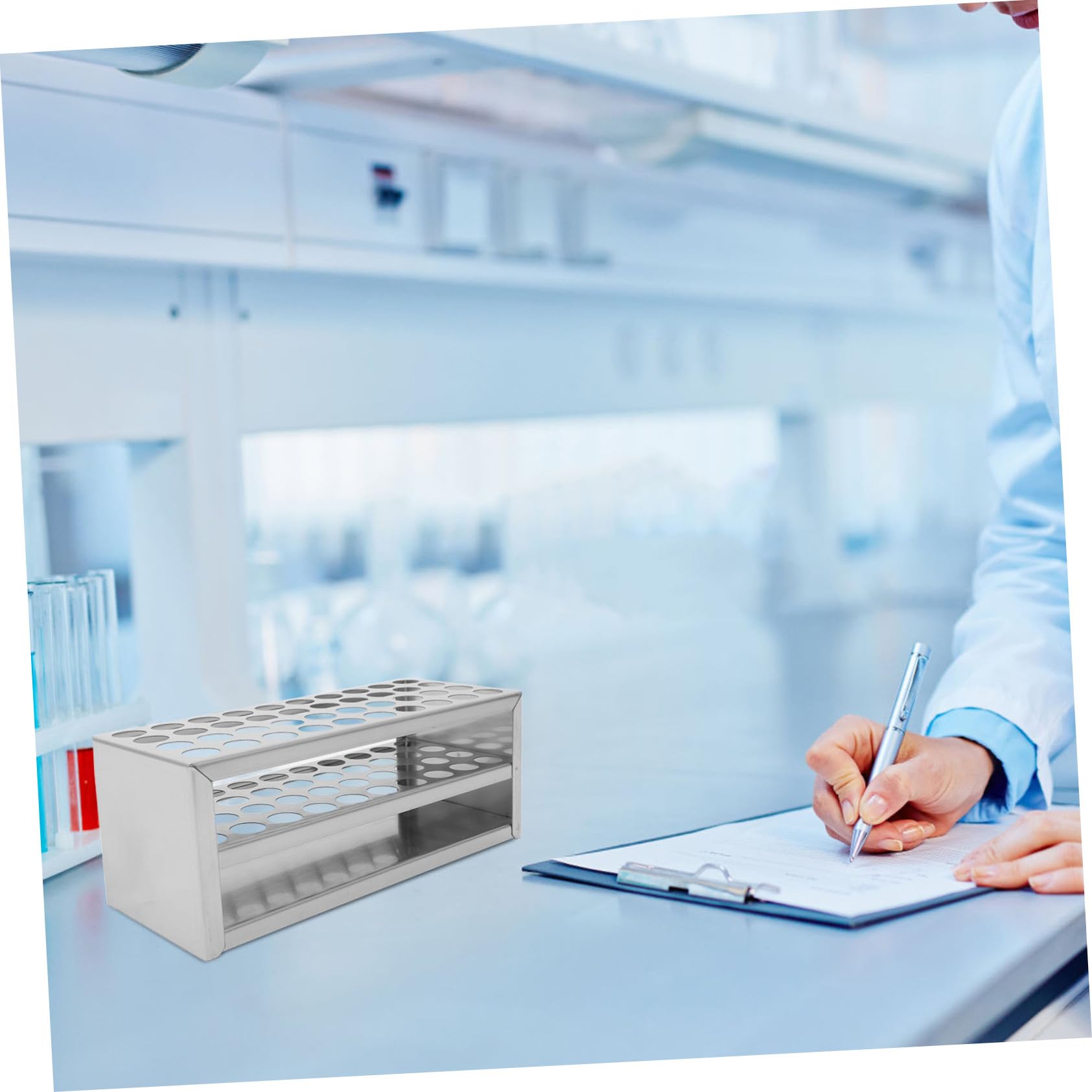 iplusmile 3stücke Laboratory Test Tube Rack Probenröhrchen Für Wiederverwendbar Temperaturbeständig Stabil Und Leicht Zu Reinigen Für Laborexperimente
