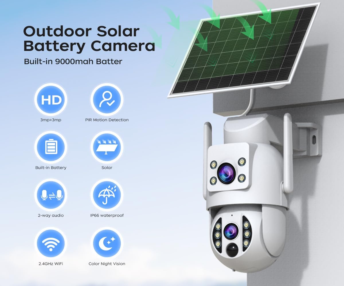 Key features of JOOAN Outdoor Solar Battery Camera