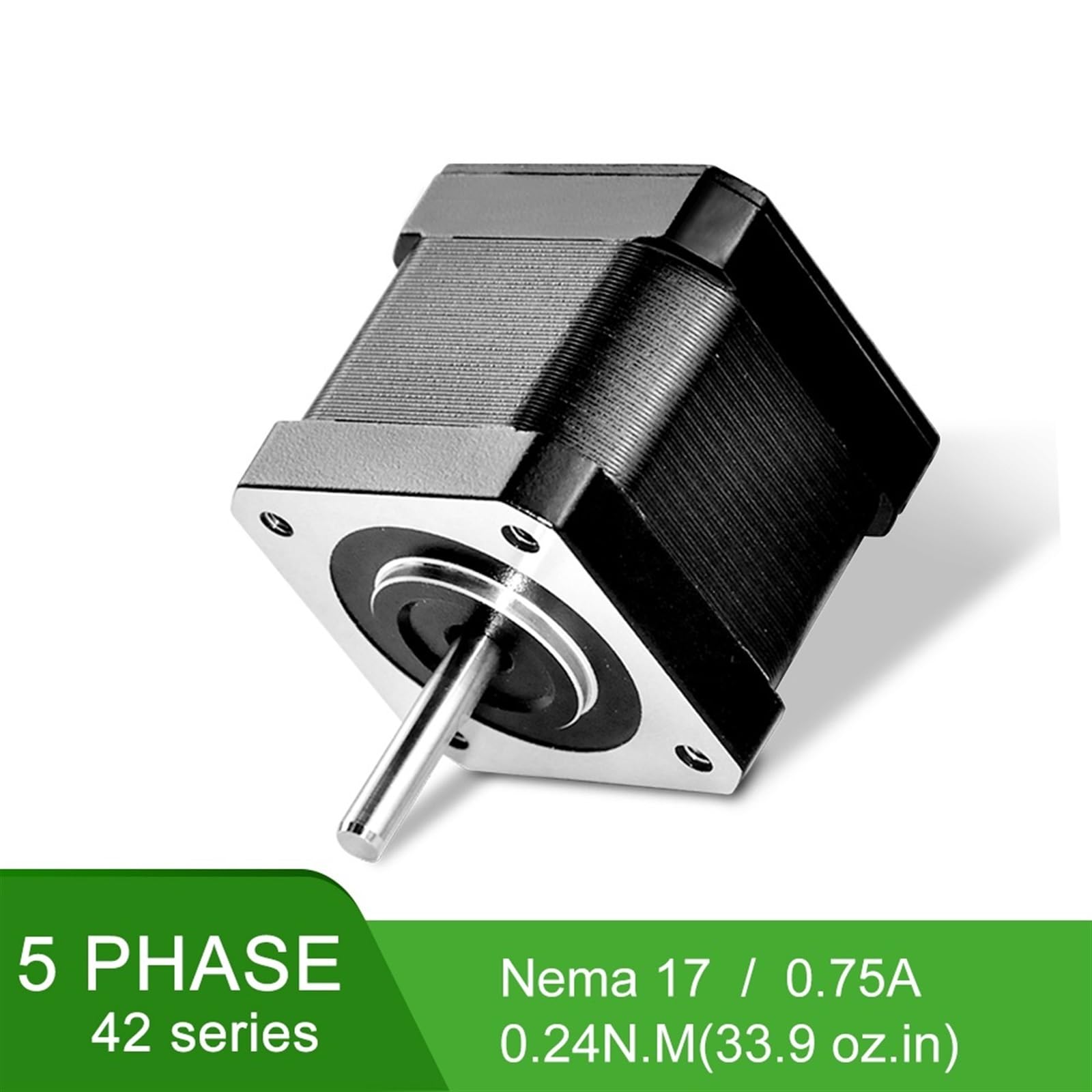 Motor paso a paso Nema 17 de 5 fases de 0,72 grados 0.24NM 42C03 Motor paso a paso de 5 conductores 0.75A 1 Uds