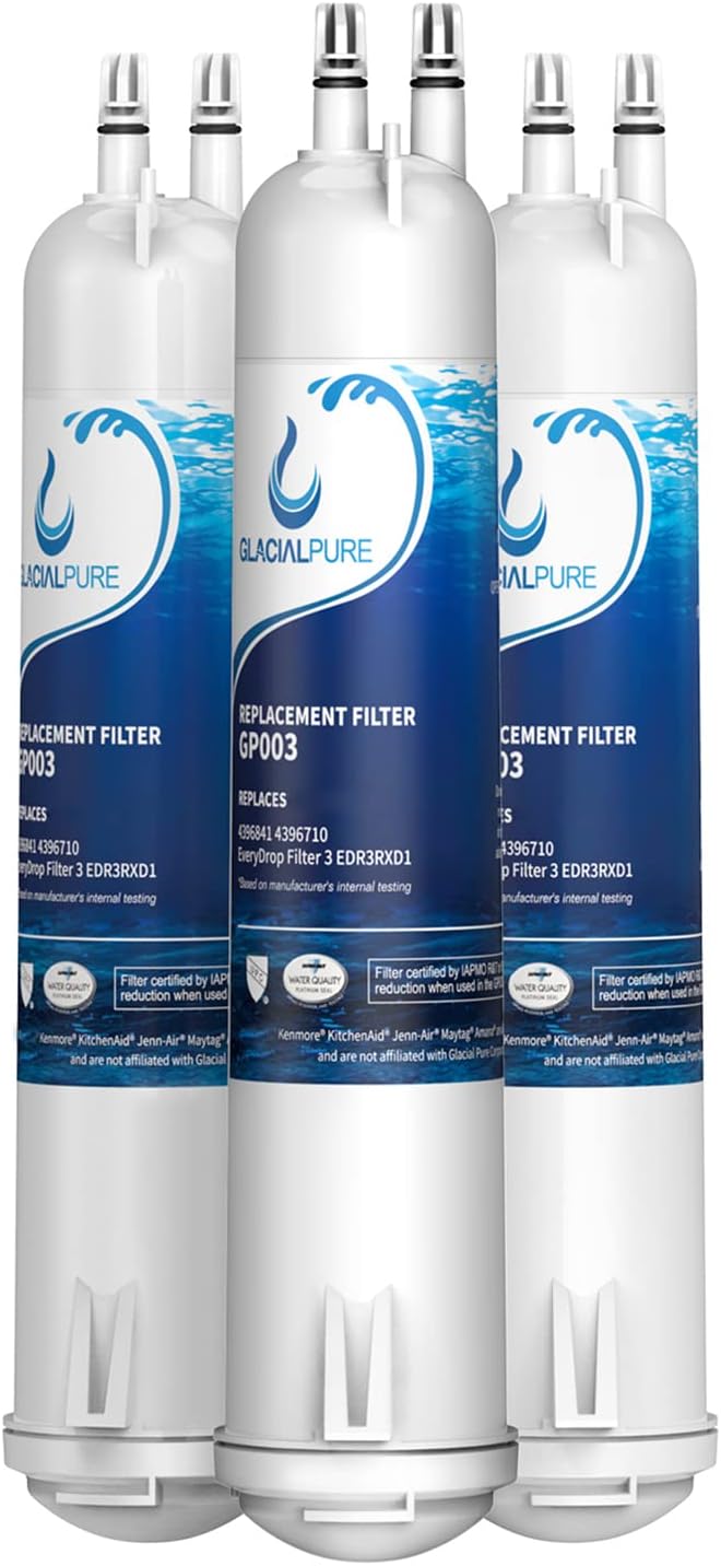 GLACIALPURE 4396841 EDR3RXD1 Water Filter Cap Replacement Compatible