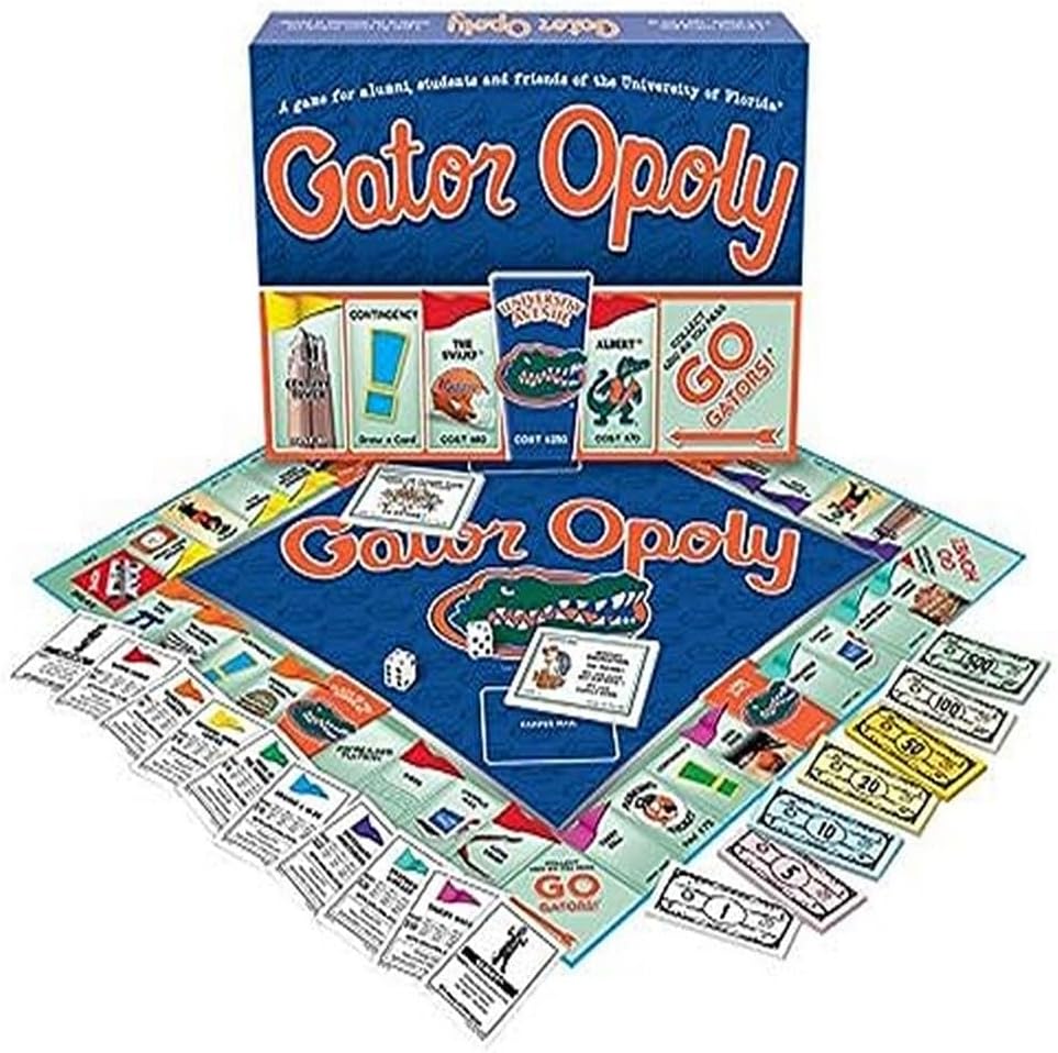 Late for the Sky University of Florida Gatoropoly Blue, Orange : Sports & Outdoors
