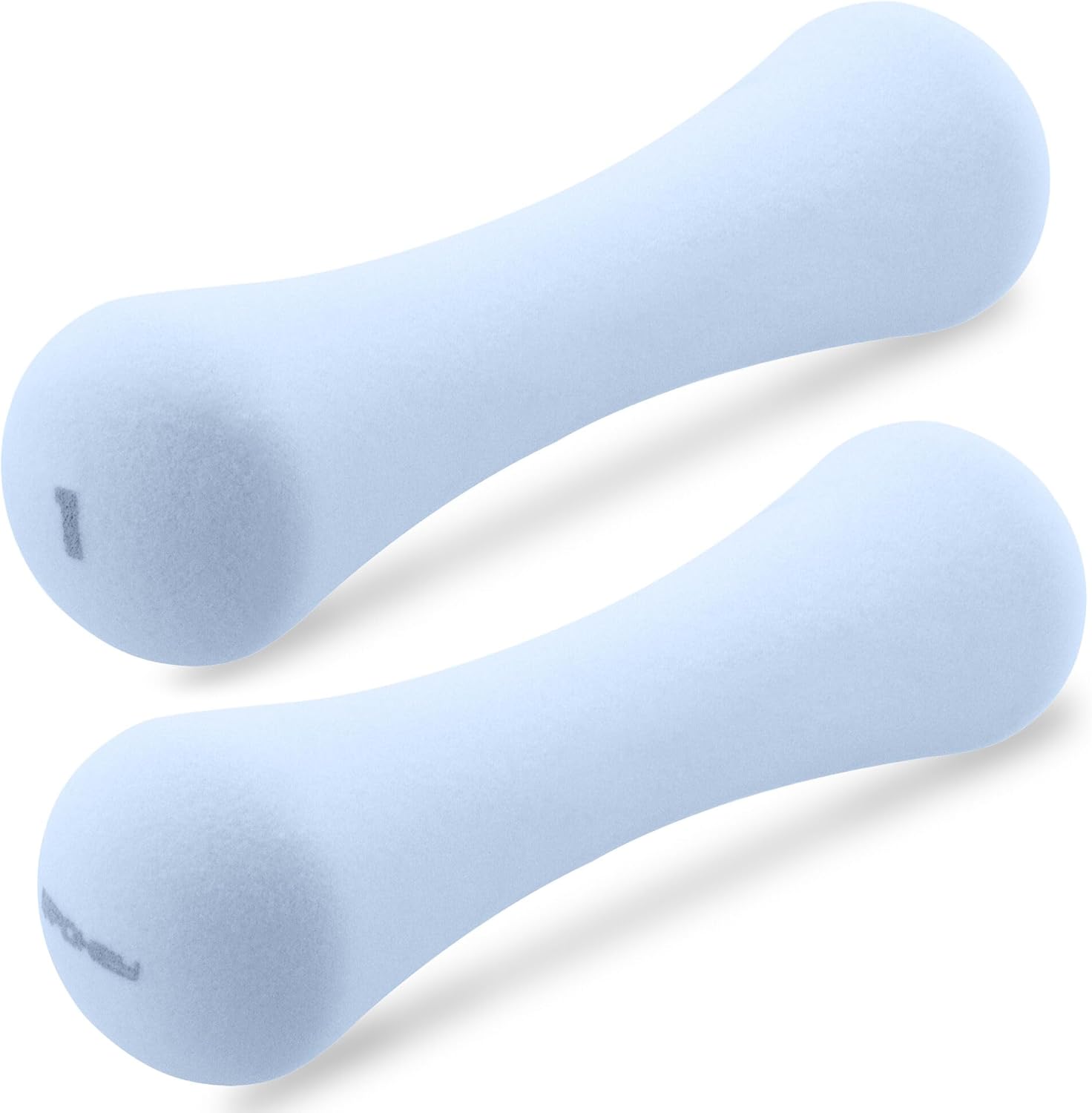 Spokey Bone Dumbbell Set of 2 Neoprene Coated | Various Weight Gradations of 0.5 kg, 1 kg, 2 kg | Fitness Dumbbells with a Cast Iron Core