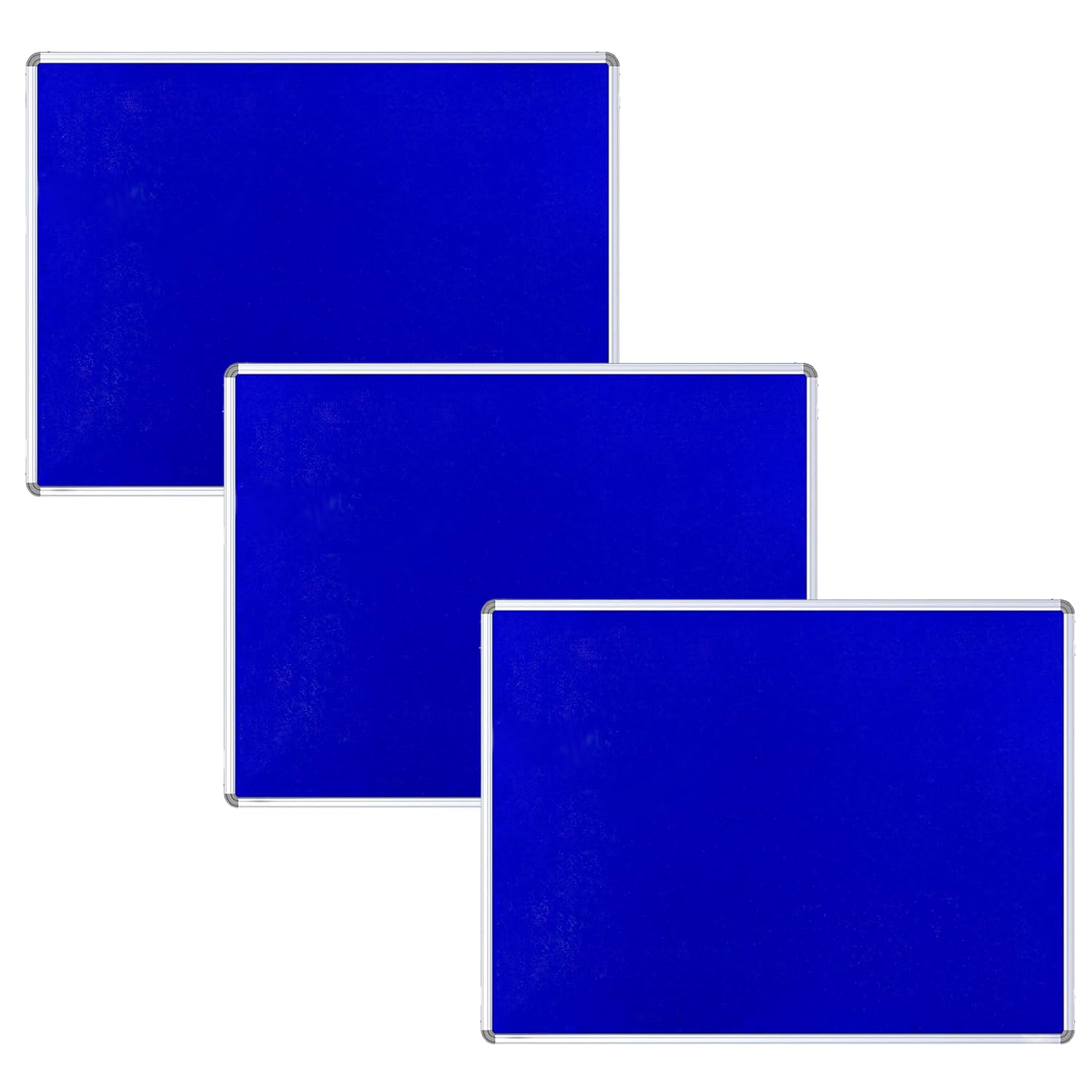 Kuber Industries- Pin-Up Board- 1.5 x 2 Feet-Pack of 3 (Blue)-picture-13