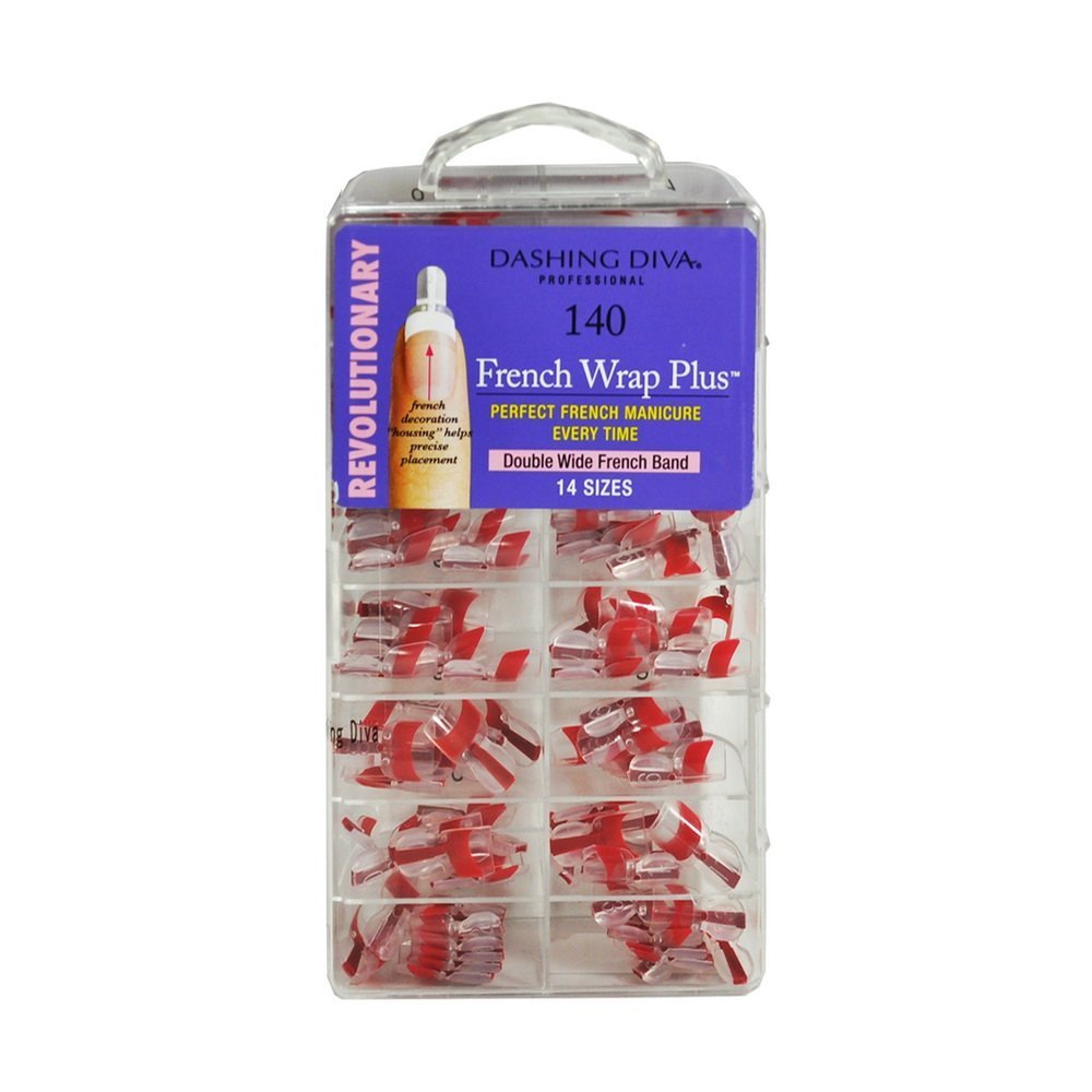 Dashing Diva French Wrap Plus – Extra Dick, Deep Red, 140 Stück