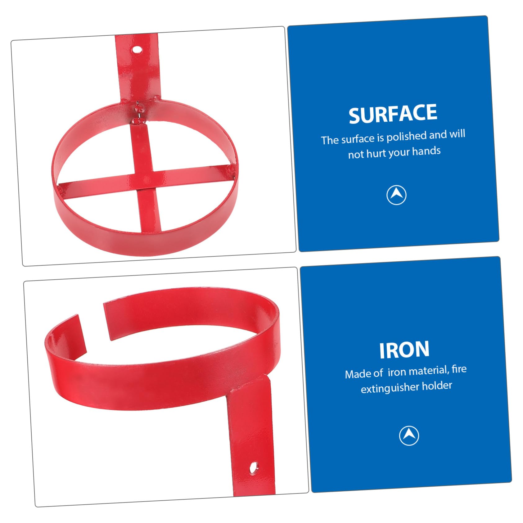 SHINEOFI Soporte de Montaje Diseño Simple y Conveniente de Hierro para Extintor de Incendios Capacidad 5-6kg para Instalación Rápida para Coche y Barco