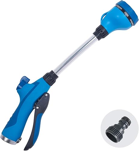 Sprout 65105-AMZ - Varita de riego de 8 patrones de 15 pulgadas y adaptador de producto QuickConnect, paquete de Tienda, azul arándano