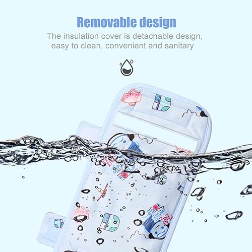 Miniatura 7 de Pilarmuture Calentador de biberones lavable, portátil USB, mantiene la temperatura perfecta para leche de bebé, se utiliza para leche de bebé, se