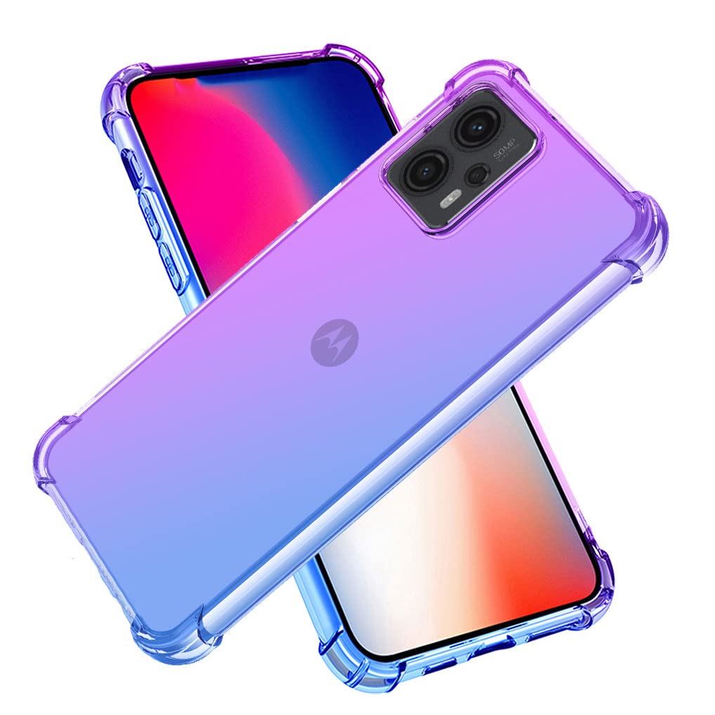 SEAHAI Cover Per Motorola Moto G13/G23/G53 5G – Custodia Militare Anti-Caduta Con Supporto Magnetico E Protezione Fotocamera, Viola Scuro