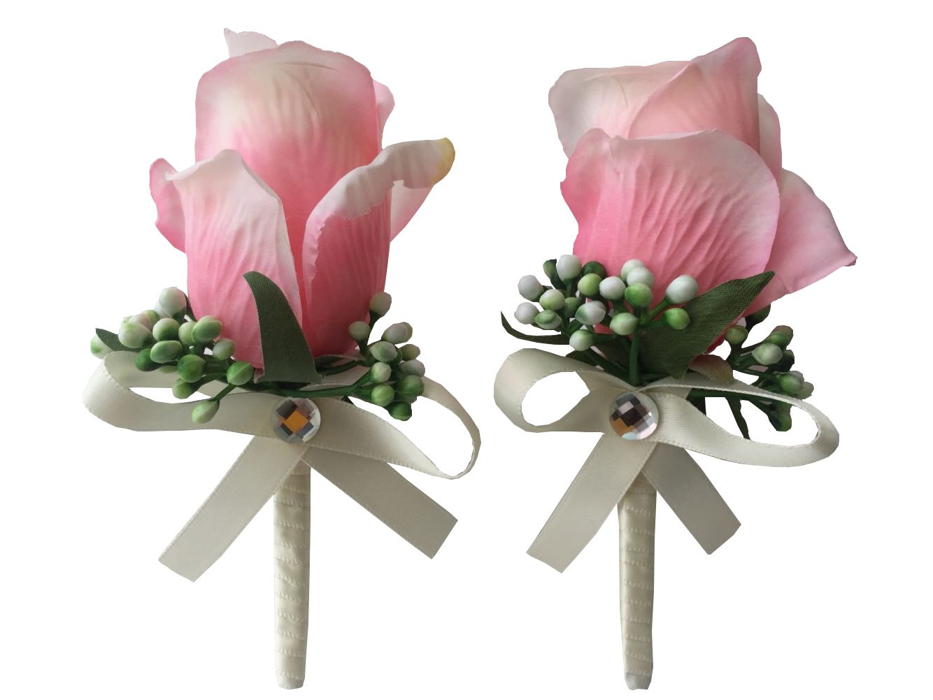 Classic Handmade Boutonnieres Corsage Bow Wedding Boutonnieres T01