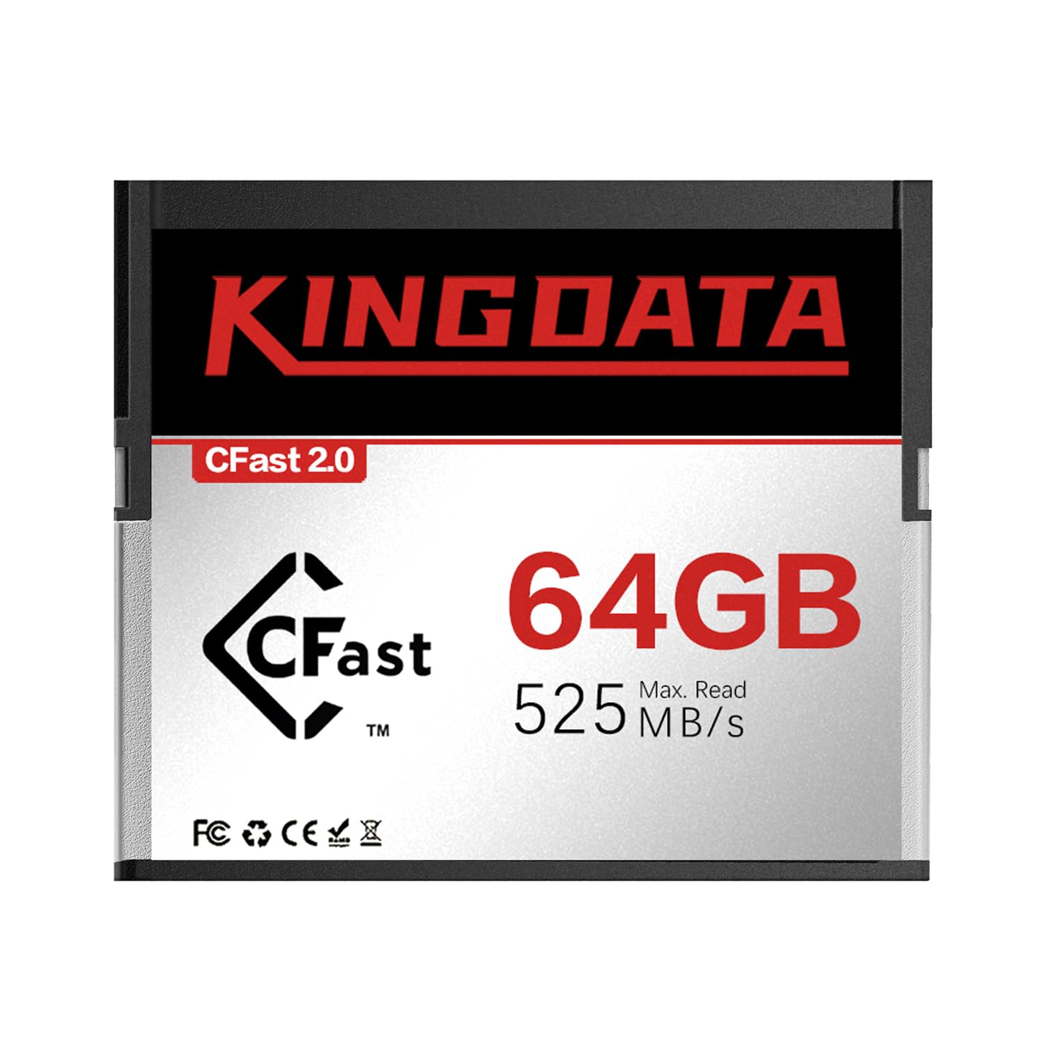 CFast 2.0 - Scheda di memoria 64 GB, ad alta velocità, per video 4 K, registrazione HD, compatibile con fotocamere professionali