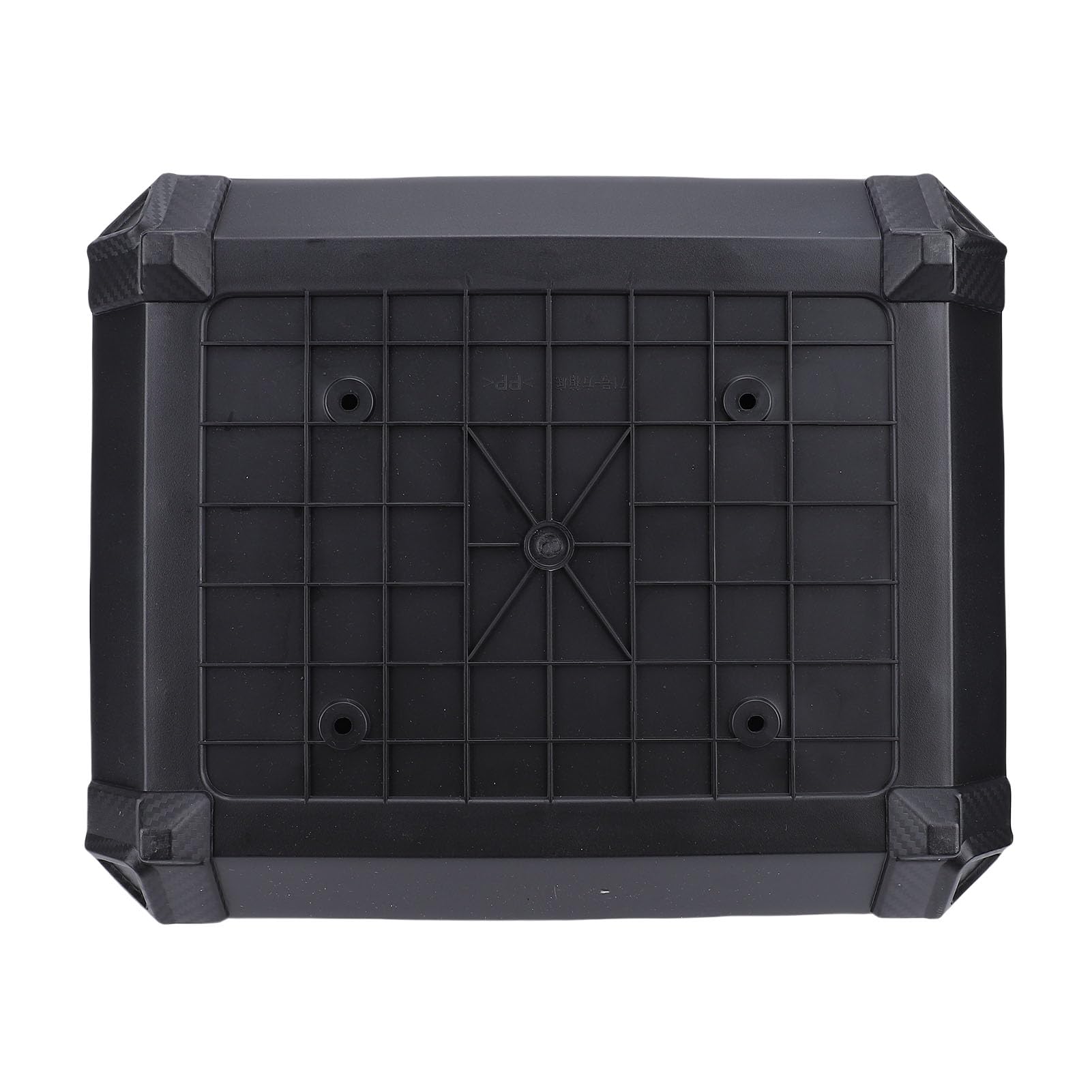 Qqmora Top case de moto de 45 l avec grande capacité, coffre étanche en acier inoxydable pour équipement de conduite pour les trajets quotidiens, universel, convient à la plupart des motos et vélos