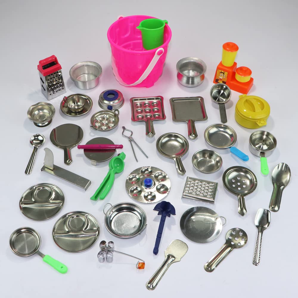 See full amazon price history chart for 39 Pieces - Miniature Kitchen Set, Mini Kitchen Set, Kitchen Set for Kids Girls, Real Cooking Kit for Play, Steel Kitchen Set for Girls, Choppu Jaman, Miniature Cooking Set (Pack - 39) 39 Pieces - Miniature Kitchen Set, Mini Kitchen Set, Kitchen Set for Kids Girls, Real Cooking Kit for Play, Steel Kitchen Set for Girls, Choppu Jaman, Miniature Cooking Set (Pack - 39) (B0BC9YJKL6) Amazon Price History, Amazon Price Tracker