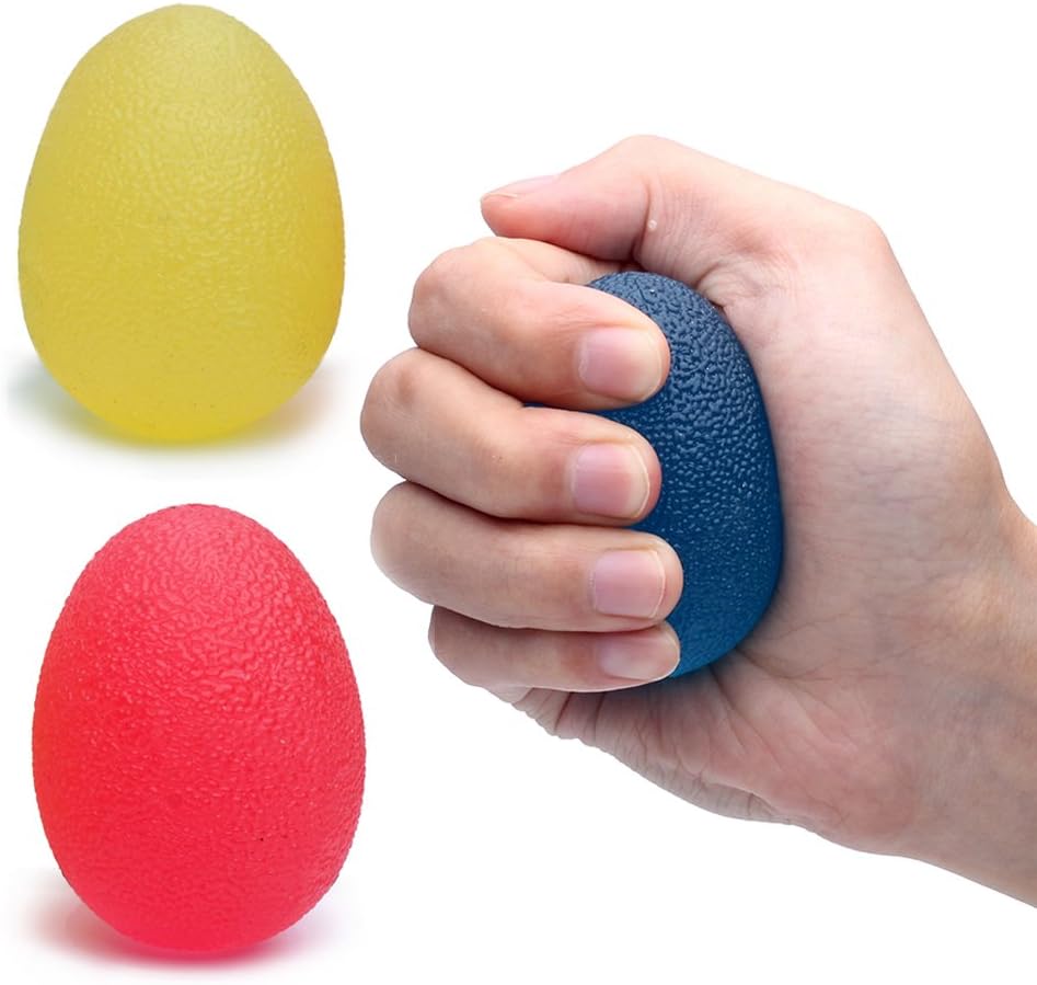 Stress Ball, 3 Pack Squishy Relief Grip Balls Hand Therapy