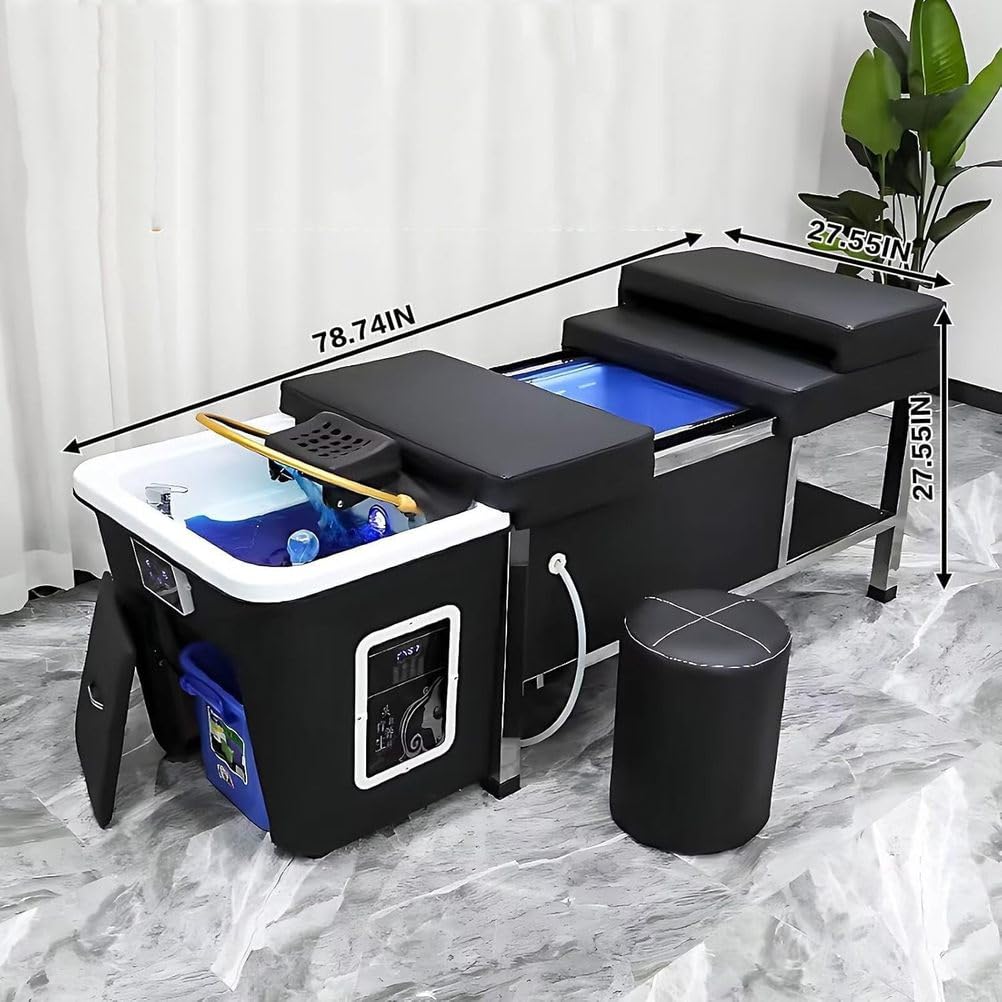 Table de Massage avec shampoing et Cycle d'eau pour Salon de Coiffure et institut de beauté