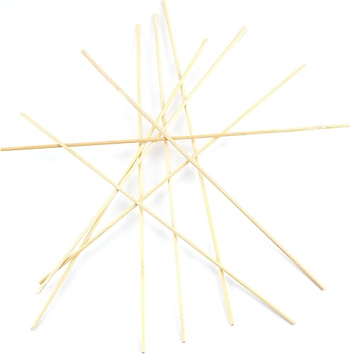 Miniatura 4 de Paquete de 100 varillas de madera de 1/8 x 12 pulgadas, sin terminar, clavijas de madera natural sin terminar, clavijas de madera sin terminar,