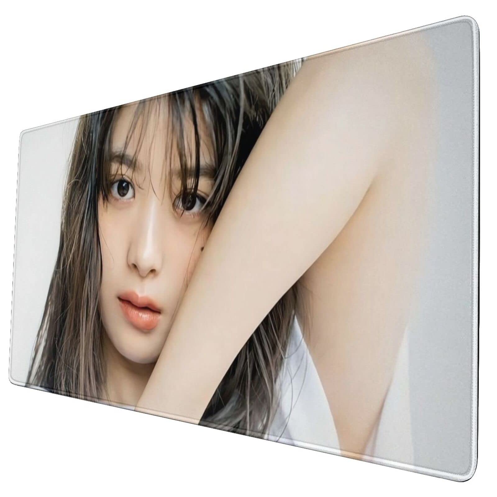 Amazon 人気 馬場ふみか2 かわいい テーブルマット オフィス コンピューター ゲーミング ゲーム キーボードパッド ノートパソコン 防水 大型 デスクマット 滑り止め コンピューター 縁をかがる 疲労軽減 マウスパッド Lulubor パソコン 周辺機器 通販