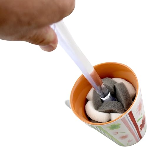 Miniatura 8 de Cepillo multiusos de esponja de 11.5 pulgadas con mango ergonómico transparente y cómodo