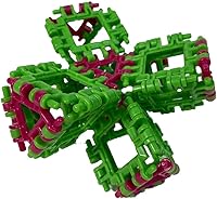 Vista 6 de That Hinge Toy - Juego de 82 piezas azul + rosa, animal + más juguete de construcción STEM