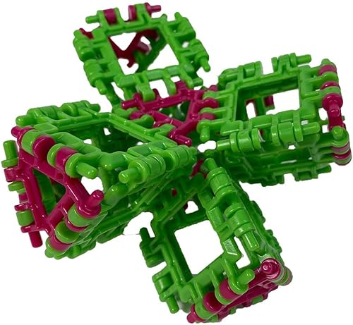 Miniatura 6 de That Hinge Toy - Juego de 82 piezas azul + rosa, animal + más juguete de construcción STEM