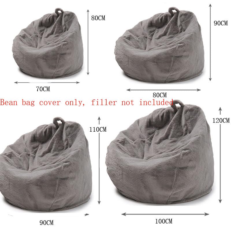 Puff Exterior Jardincojín De Suelo para Juegos con Puf Gigante De Terciopelo Ultracómodo | Sillones Silla Sofá (Sin Relleno),Negro,100Cm*120Cm