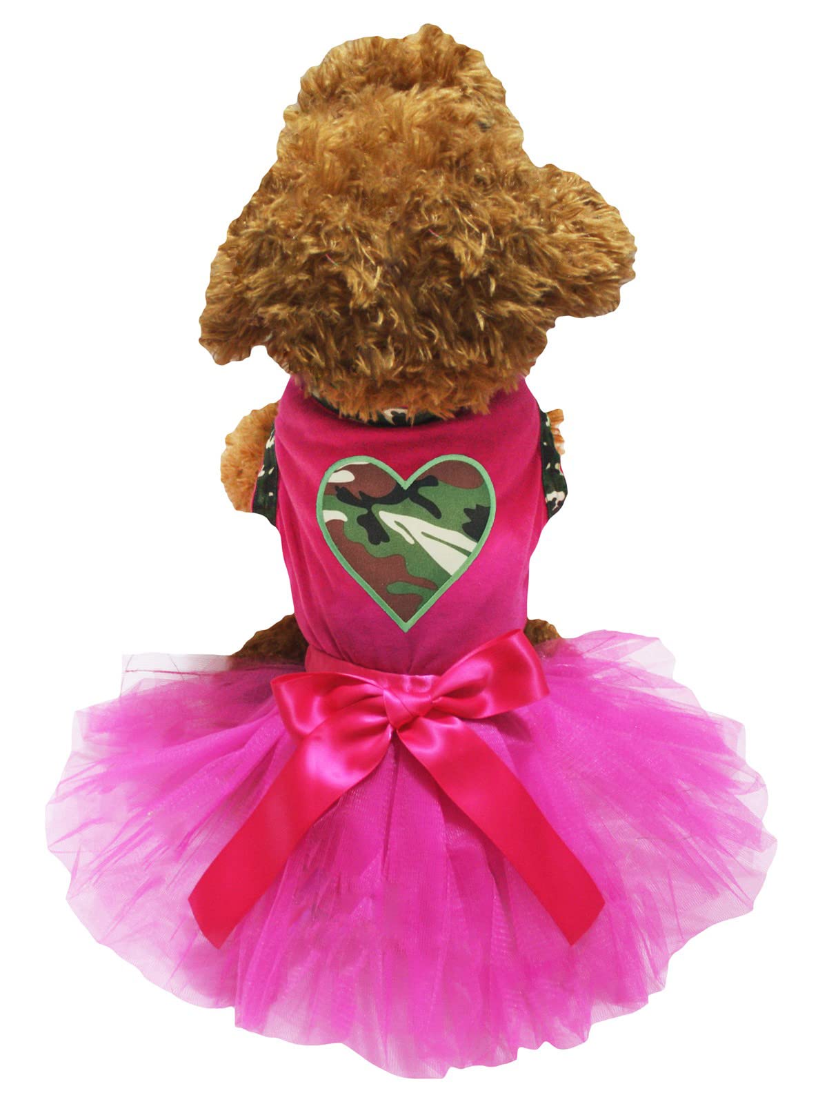 Robe pour chien avec coupe confort et motif camouflage rose M