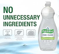 Vista 6 de Palmolive Jabón ultra líquido para platos, puro y transparente, 32.5 onzas líquidas