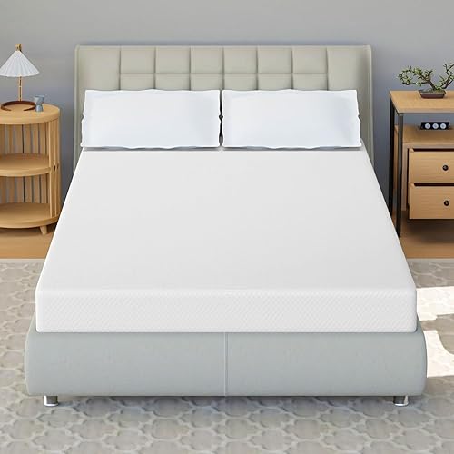 Miniatura 20 de Nchanmar Colchón individual de 8 pulgadas, colchón de espuma viscoelástica de gel tamaño individual, alivia la presión, espuma de gel refrescante,