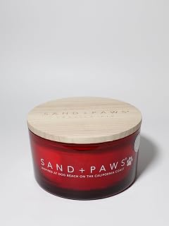 Sand + Paws Scented Candle - Frazier Fir – Additional Scents and Sizes – 100% Cotton Lead-Free Wick - Luxury Air Freshening Jar Candles - Perfect Home Decor – 23oz
