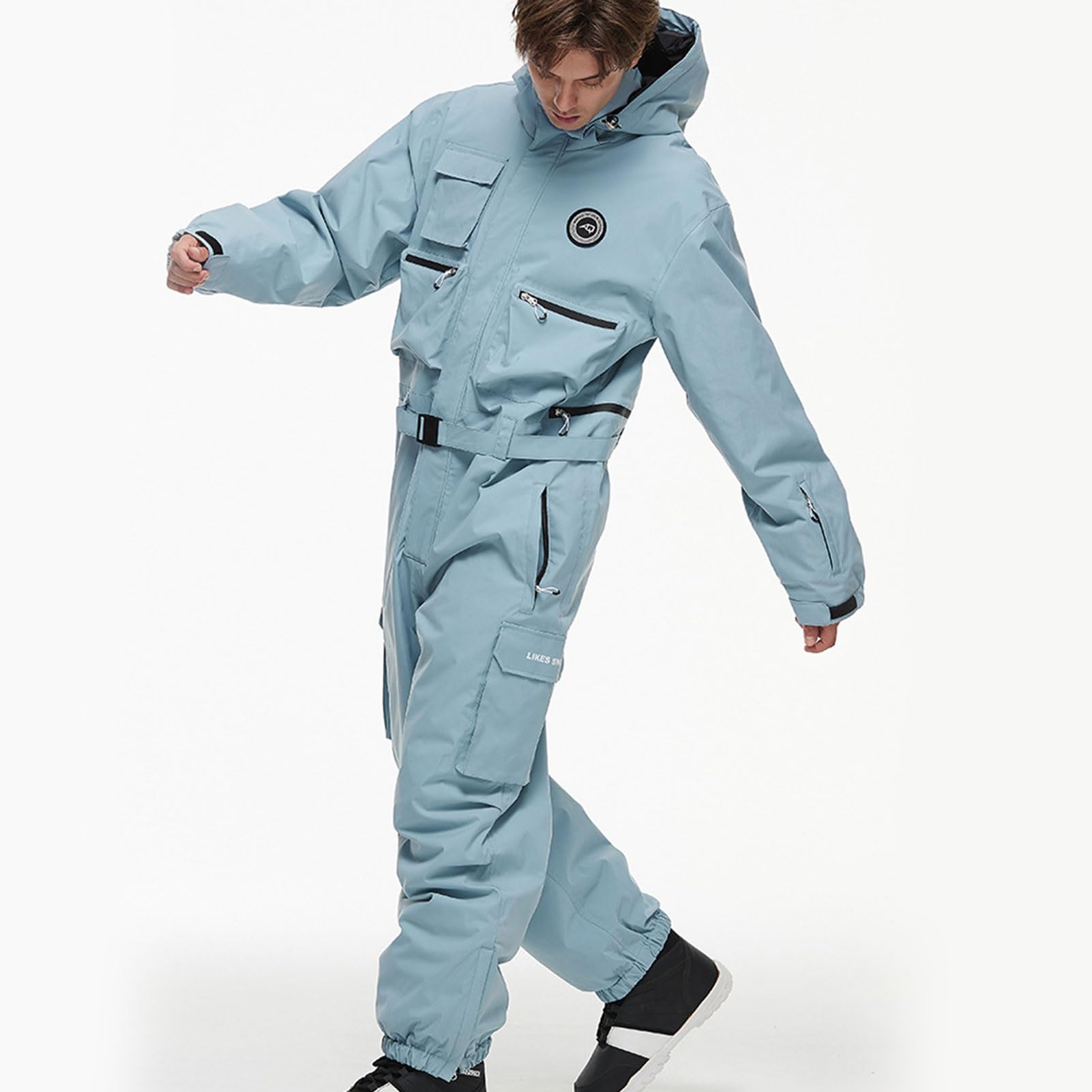 Jednoczęściowy Kombinezon Narciarski Unisex, Wodoodporny Kombinezon Śnieżny Dla Kobiet I Mężczyzn, Ciepła Zimowa Odzież Snowboardowa